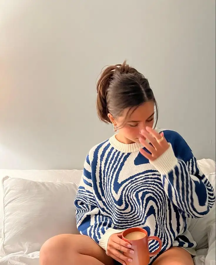 Unisex Bubbeltröja Högkvalitativt Material Komfortabel Design