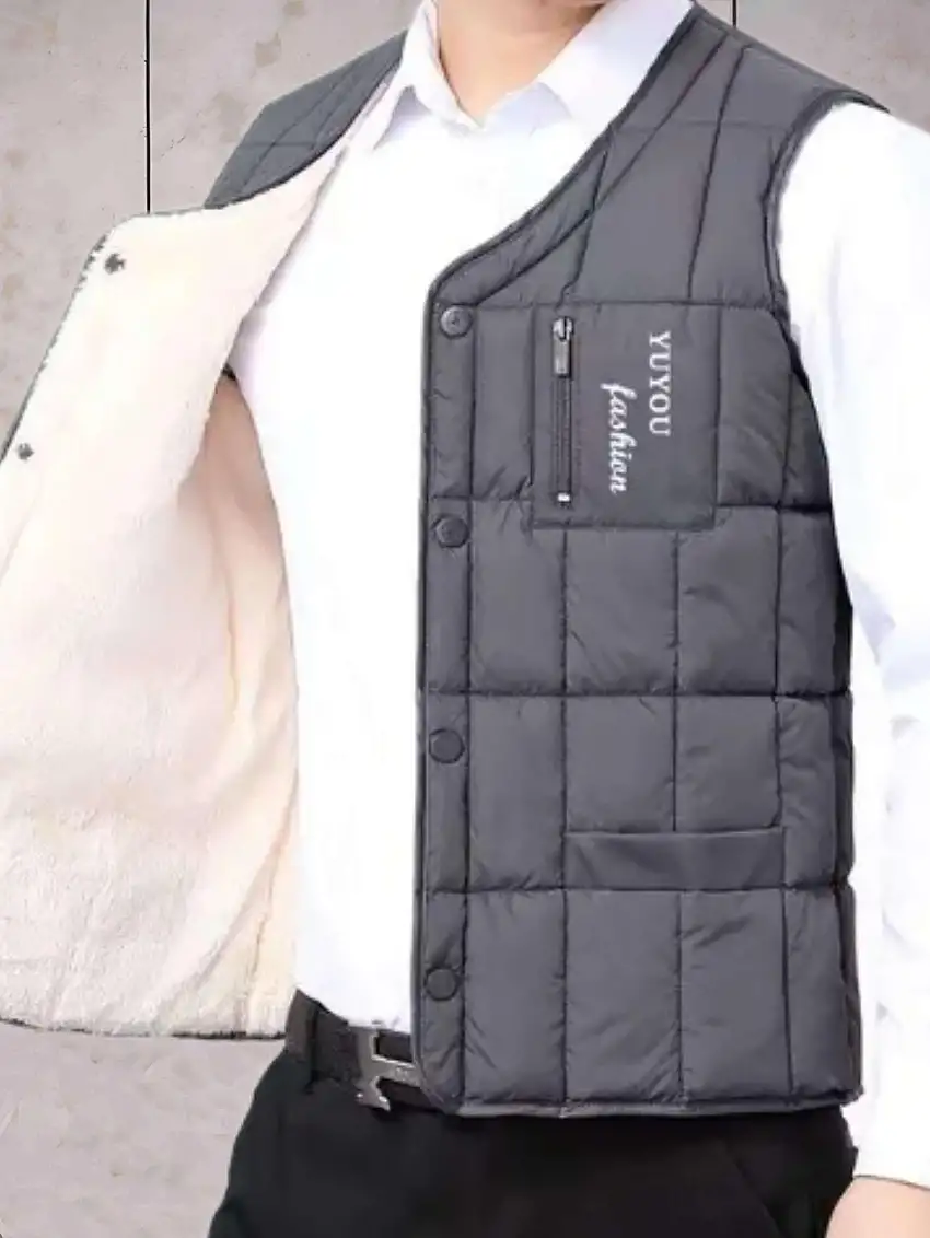 Dam Ärmlös Quiltjacka Fleecefodrad Polyester